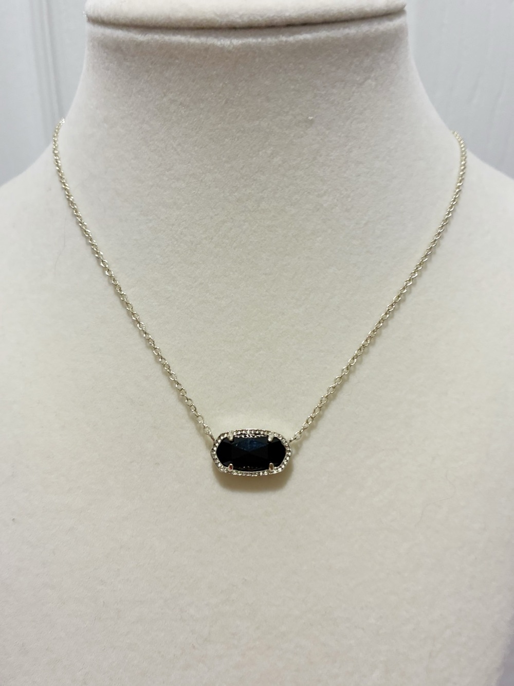 Kendra Scott Silver & Black Necklace